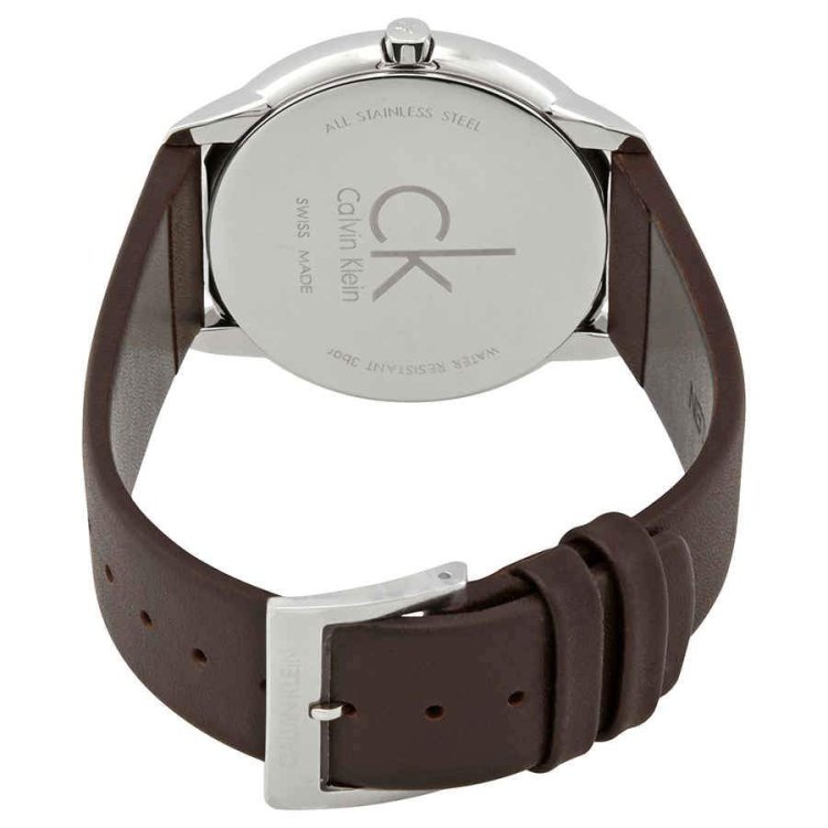 CALVIN KLEIN MINIMAL Brown Leather Strap
