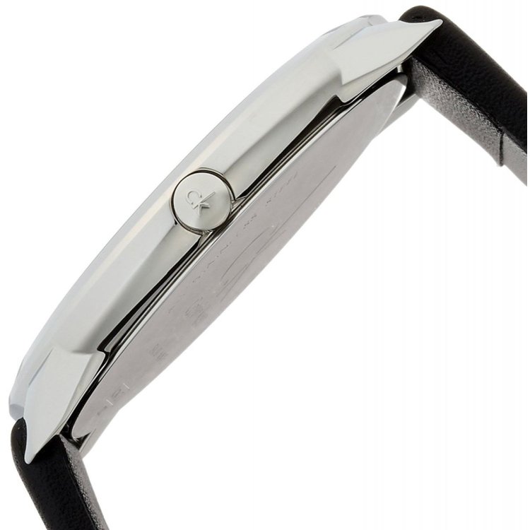 CALVIN KLEIN MINIMAL Black Leather Strap