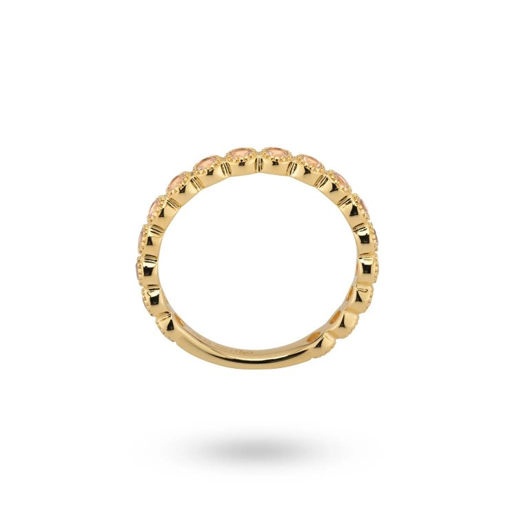 24KAE Ring with Colored Stones