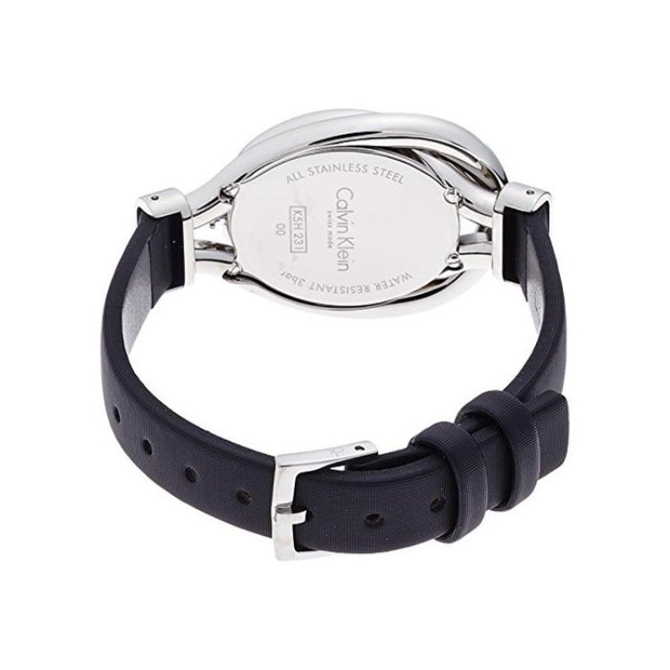 CALVIN KLEIN BELT Black Satin Strap
