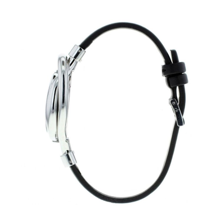 CALVIN KLEIN BELT Black Satin Strap