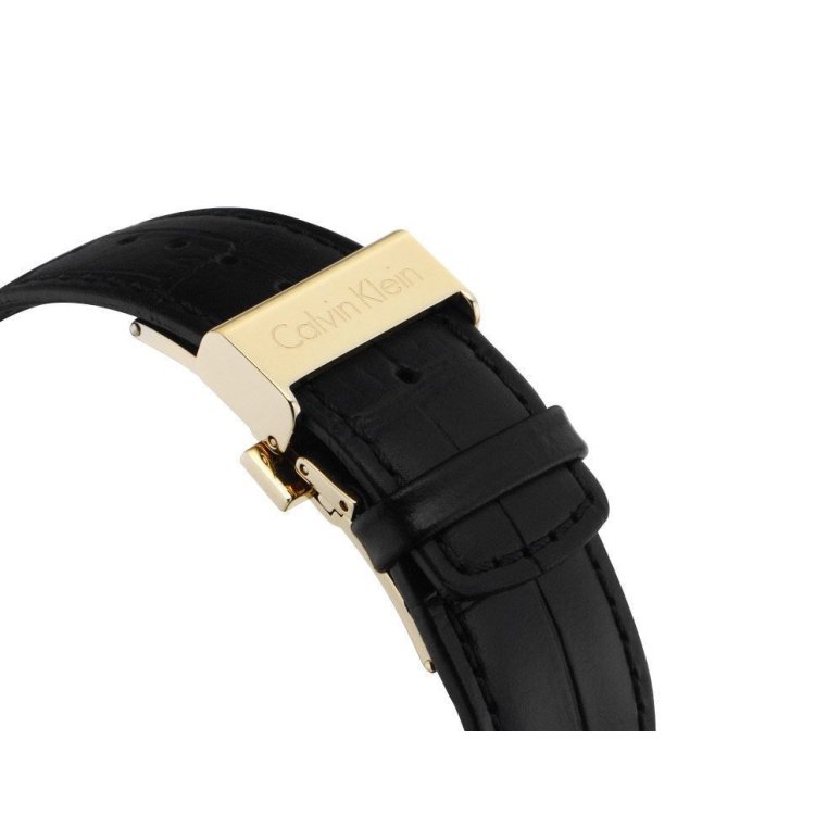 CALVIN KLEIN FORMALITY Chrono Black Leather Strap