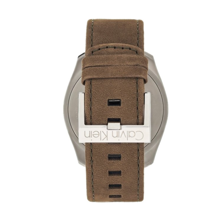 CALVIN KLEIN CONTROL Chrono Brown Leather Strap