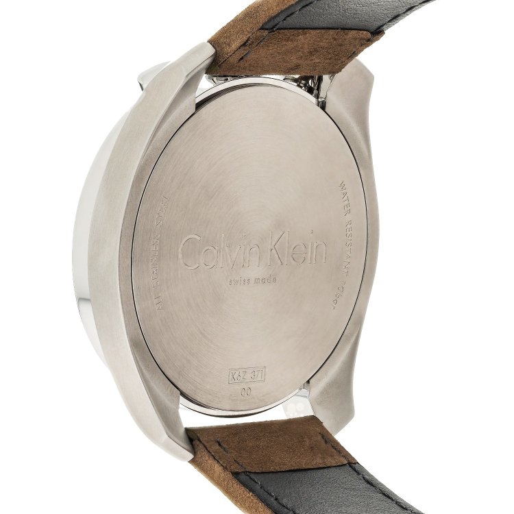 CALVIN KLEIN CONTROL Chrono Brown Leather Strap