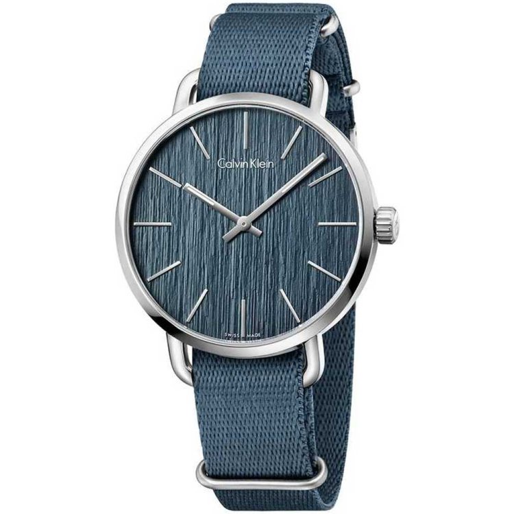CALVIN KLEIN EVEN Blue Fabric Strap