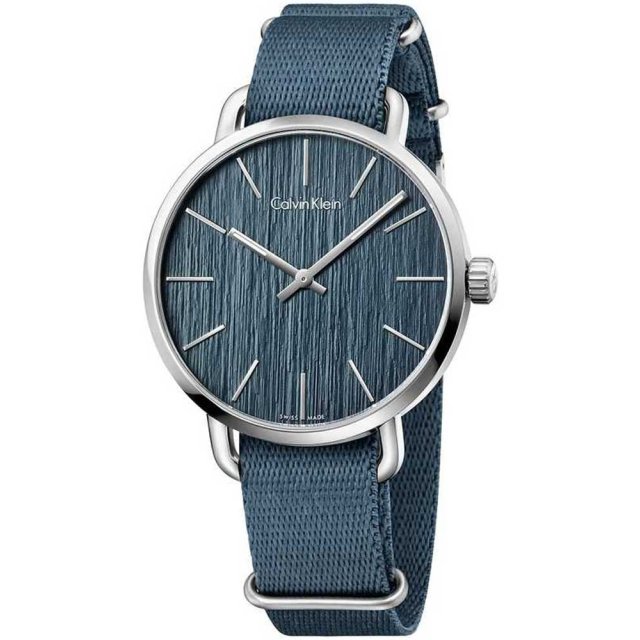 CALVIN KLEIN EVEN Blue Fabric Strap