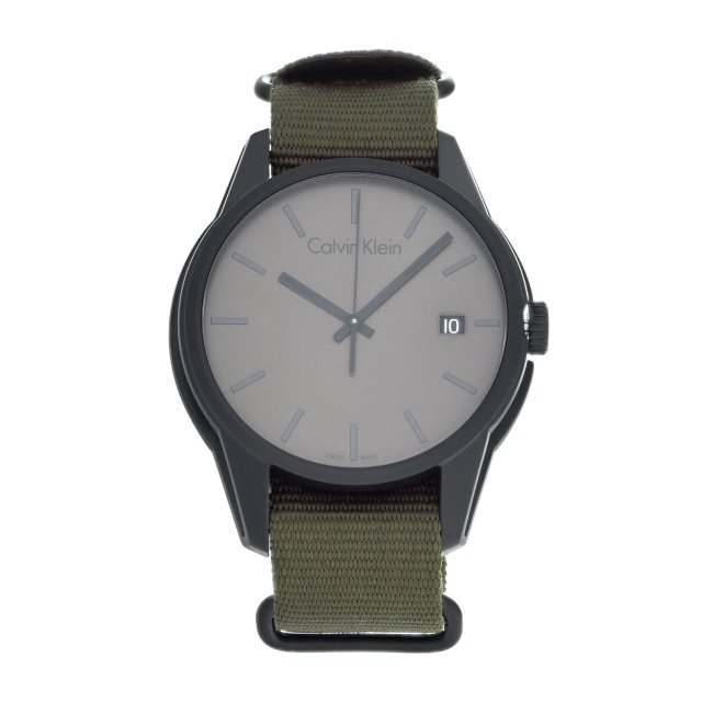 CALVIN KLEIN TONE Khaki Fabric Strap