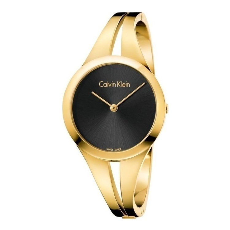 CALVIN KLEIN ADDICT Gold Stainless Steel Bangle