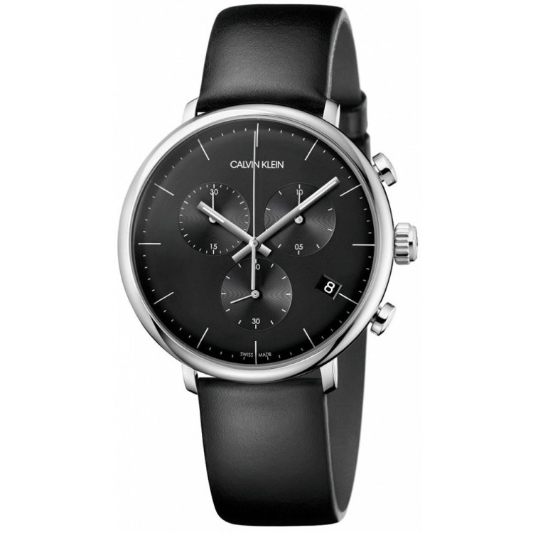 CALVIN KLEIN HIGH NOON Chrono Brown Leather Strap