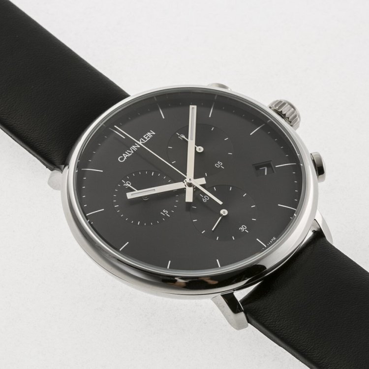 CALVIN KLEIN HIGH NOON Chrono Brown Leather Strap