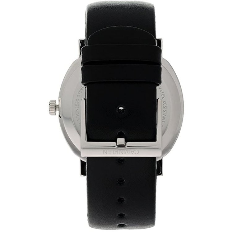 CALVIN KLEIN POSH Black Leather Strap 