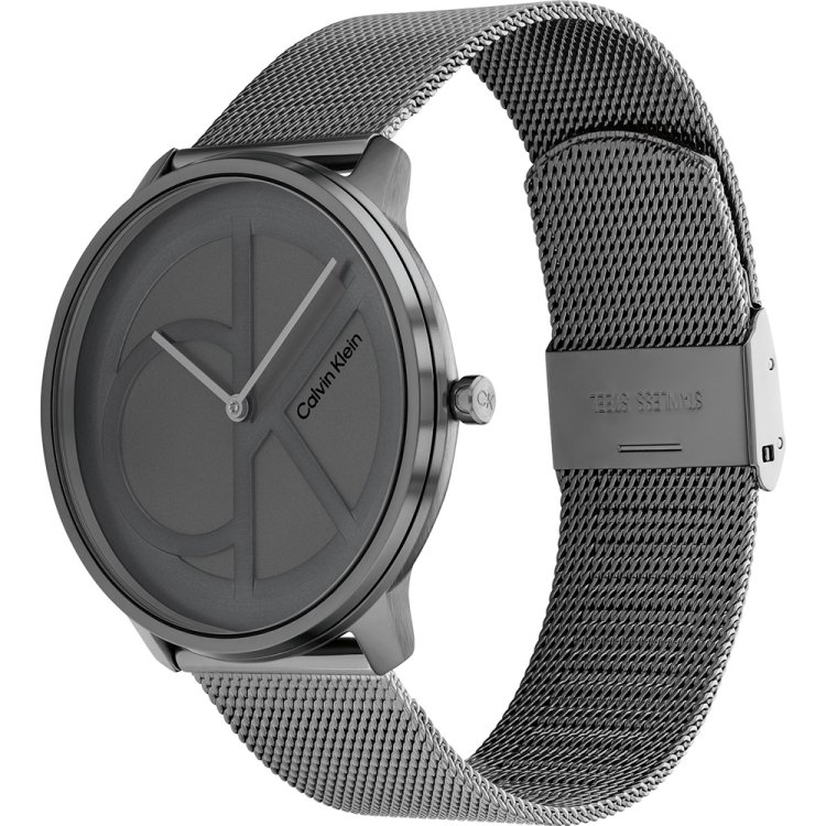 CALVIN KLEIN ICONIC Gray Stainless Steel Bracelet
