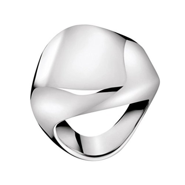 CALVIN KLEIN RING SENSUAL Geometric Polished Stainless Steel 