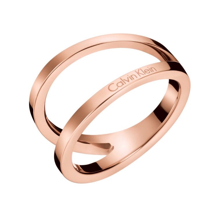 CALVIN KLEIN RING OUTLINE Rose Gold Stainless Steel