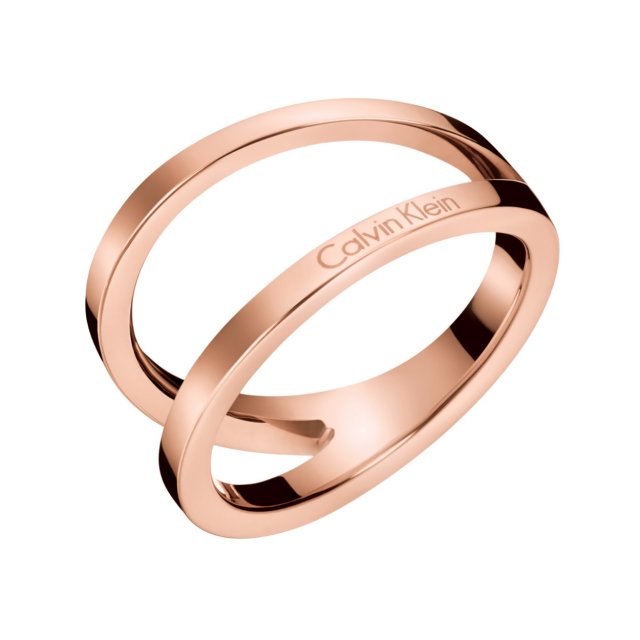 CALVIN KLEIN RING OUTLINE Rose Gold Stainless Steel