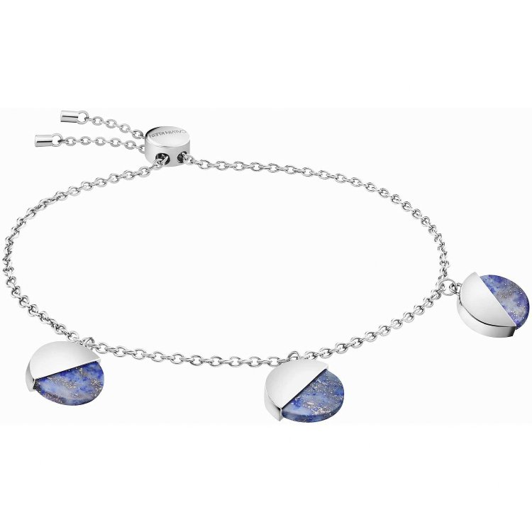 CALVIN KLEIN BRACELET SPICY Stainless Steel Chain Blue Lapis Stone