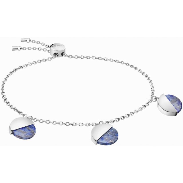 CALVIN KLEIN BRACELET SPICY Stainless Steel Chain Blue Lapis Stone