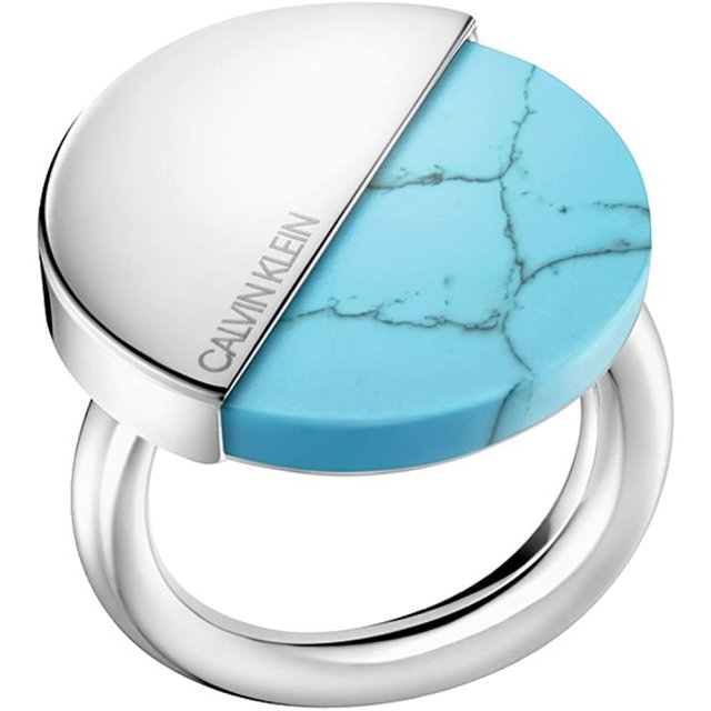CALVIN KLEIN RING SPICY Stainless Steel Turquoise Stone