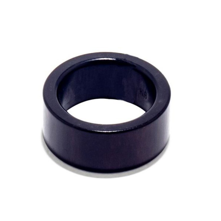 CALVIN KLEIN RING Stainless Steel & Black Wood Band