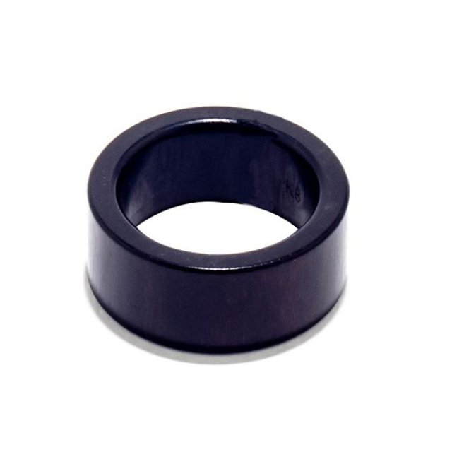 CALVIN KLEIN RING Stainless Steel & Black Wood Band