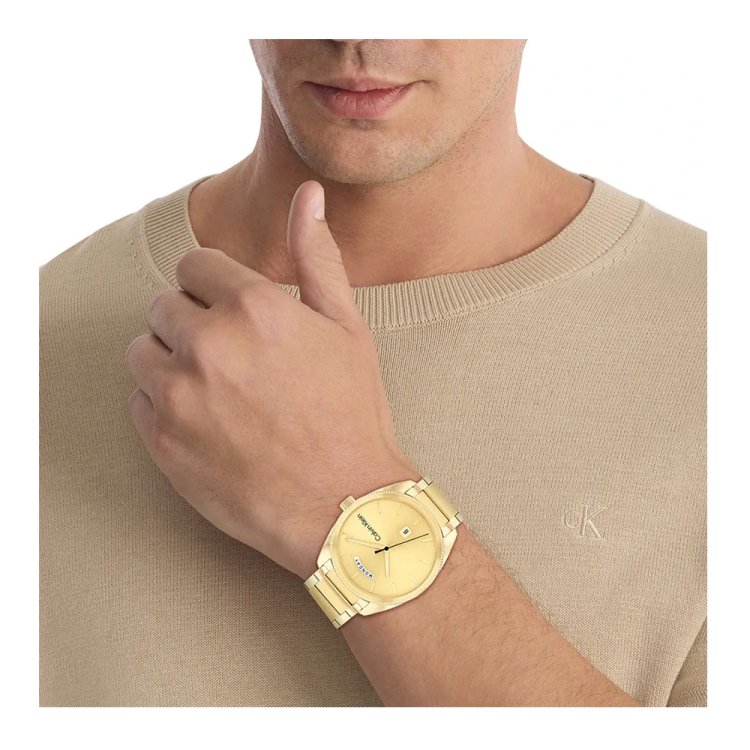 CALVIN KLEIN PROGRESS Gold Stainless Steel Bracelet