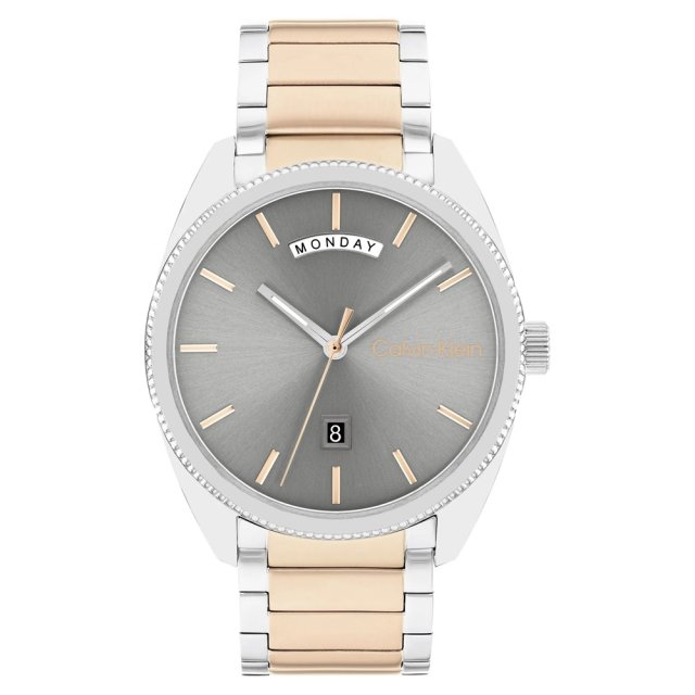 CALVIN KLEIN PROGRESS Two Tone Stainless Steel Bracelet