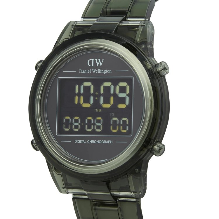 DANIEL WELLINGTON Retro Digital Dark Green Bio-based Plastic Strap 