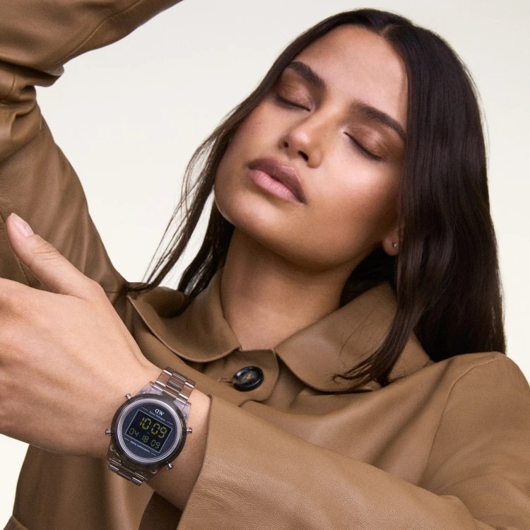 DANIEL WELLINGTON Retro Light Grey Bio-based Plastic Strap 