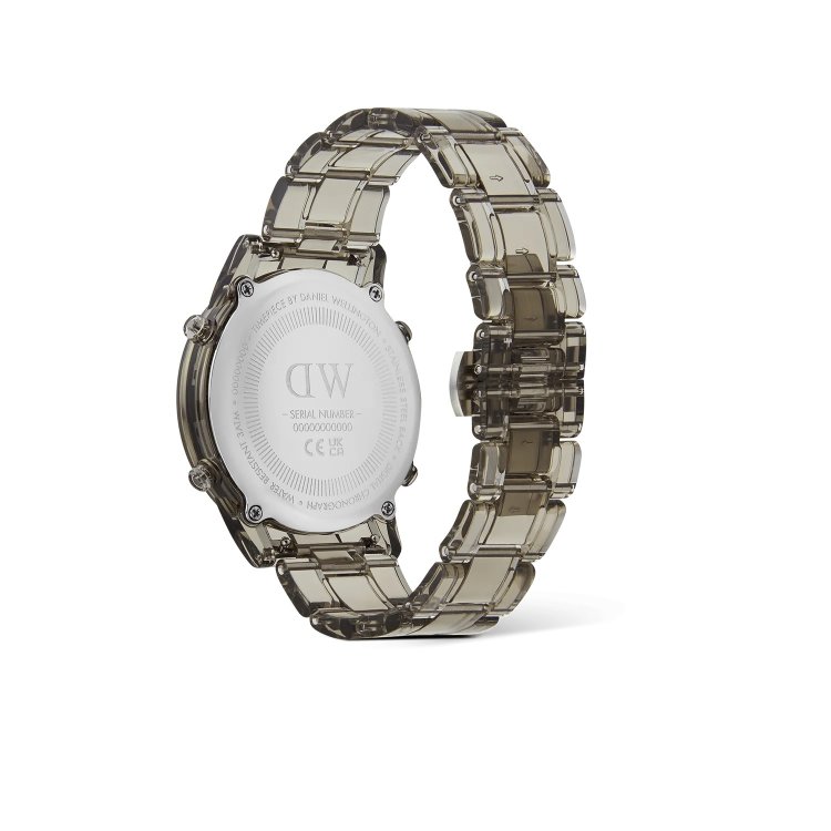 DANIEL WELLINGTON Retro Light Grey Bio-based Plastic Strap 