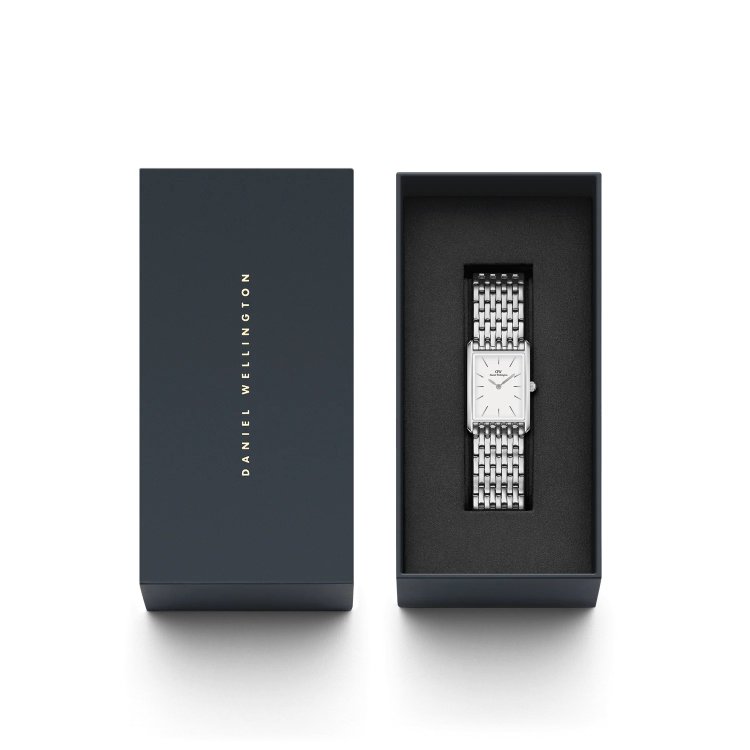 DANIEL WELLINGTON Bound 9-Link Silver Stainless Steel Bracelet