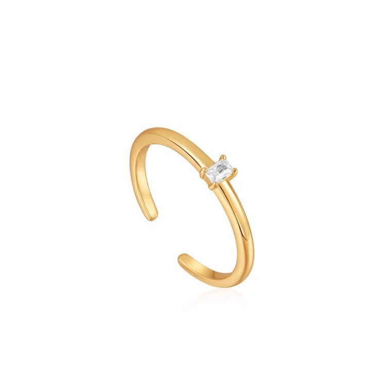 ANIA HAIE Gold Glam Adjustable Ring