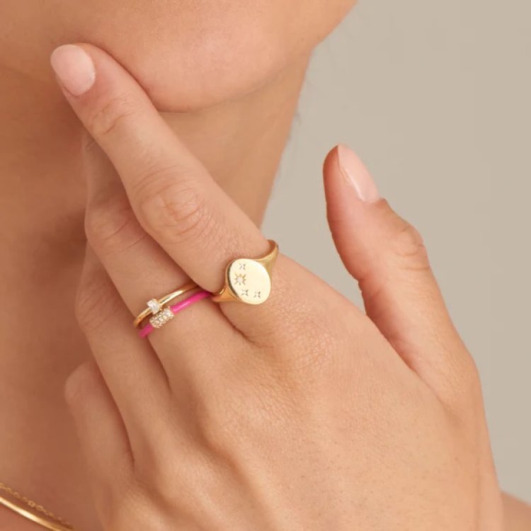 ANIA HAIE Gold Glam Adjustable Ring