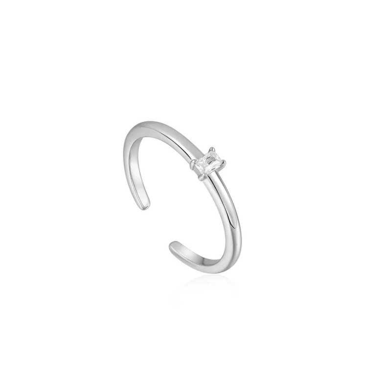 ANIA HAIE Silver Glam Adjustable Ring