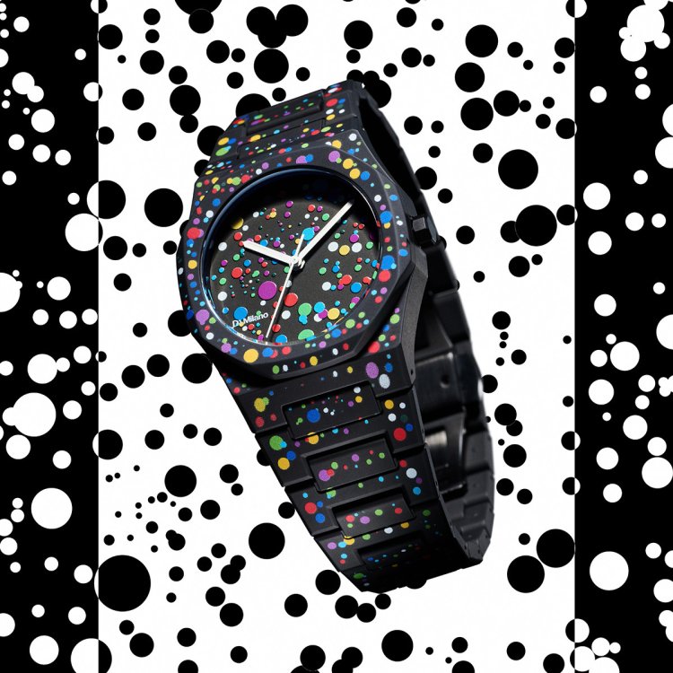 D1 MILANO POLYCARBON DOTS 37MM Polycarbon Bracelet