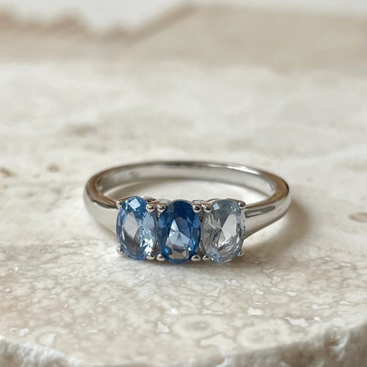 24KAE Ring with Colored Stones