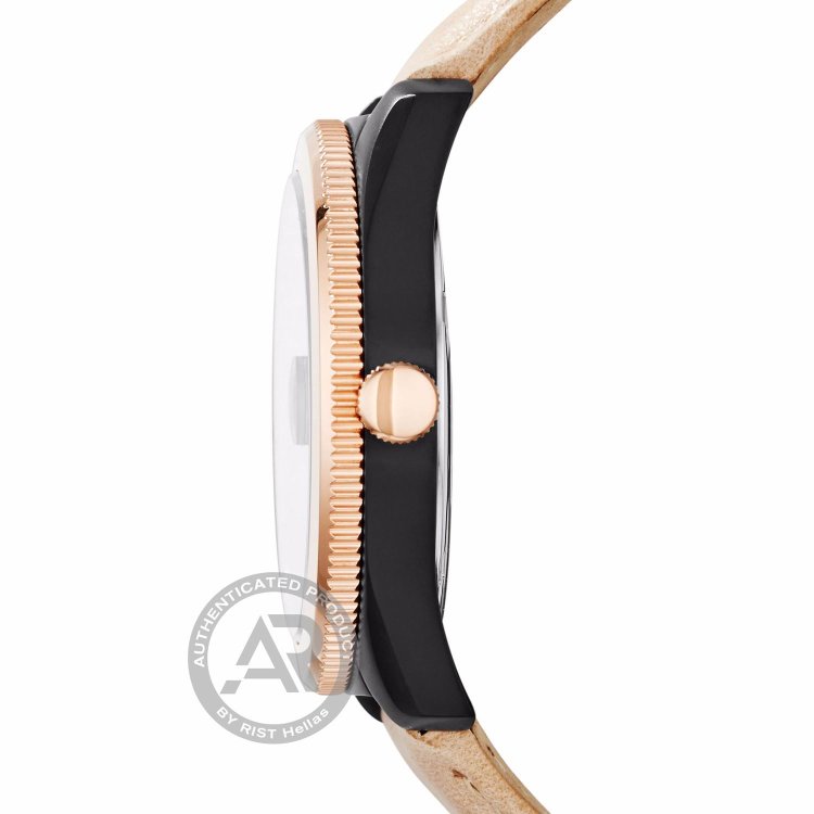 FOSSIL Perfect Boyfriend Beige Leather Strap