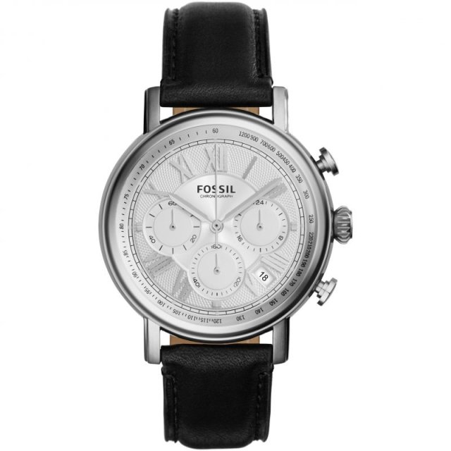 FOSSIL Buchanan Chrono Black Leather Strap