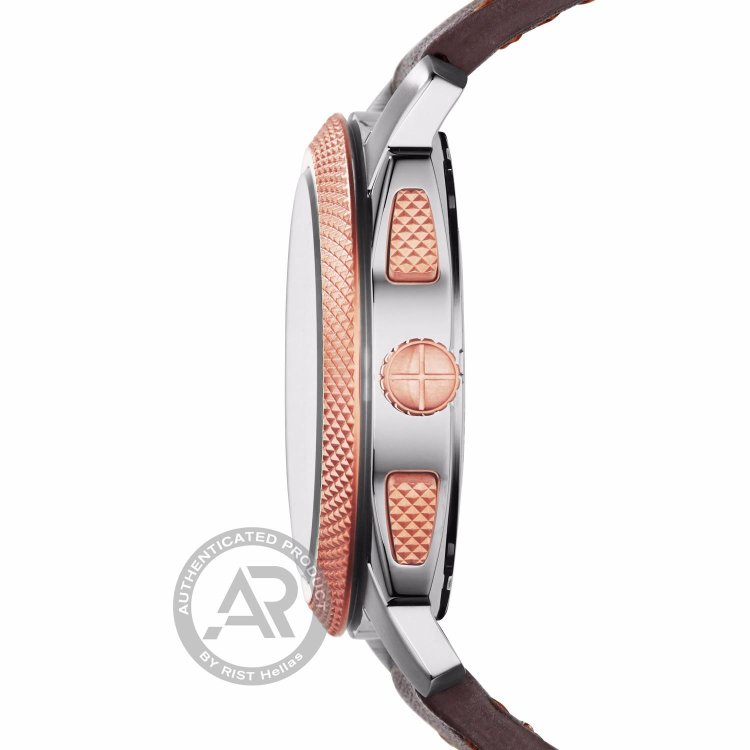 FOSSIL Machine Chrono Brown Leather Strap