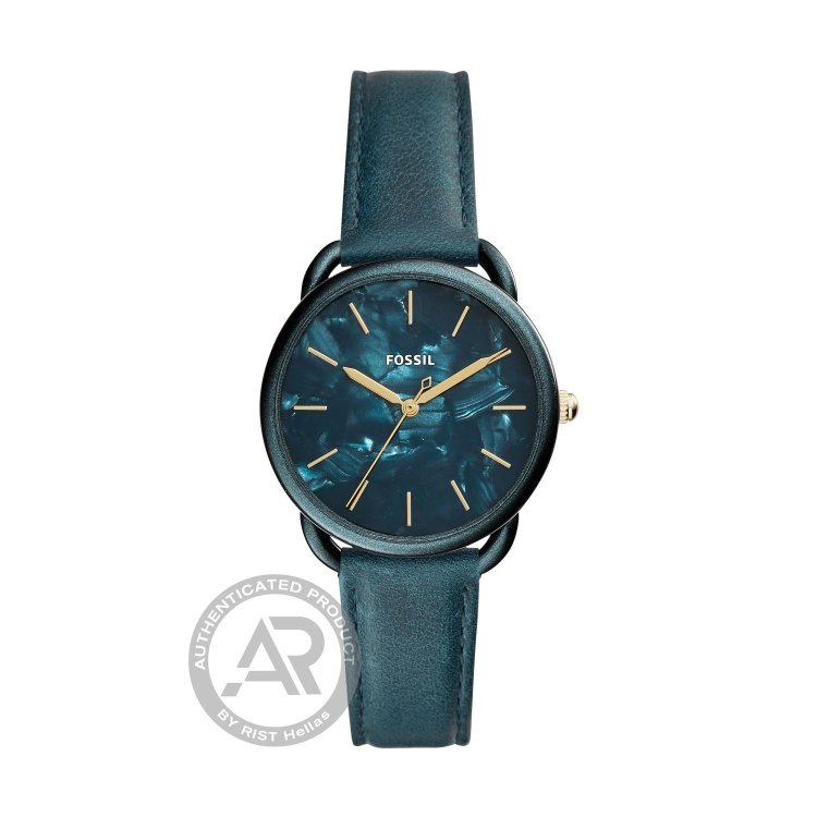 FOSSIL Tailor Teal Green Leather Strap