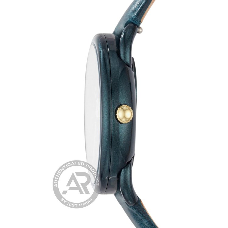 FOSSIL Tailor Teal Green Leather Strap