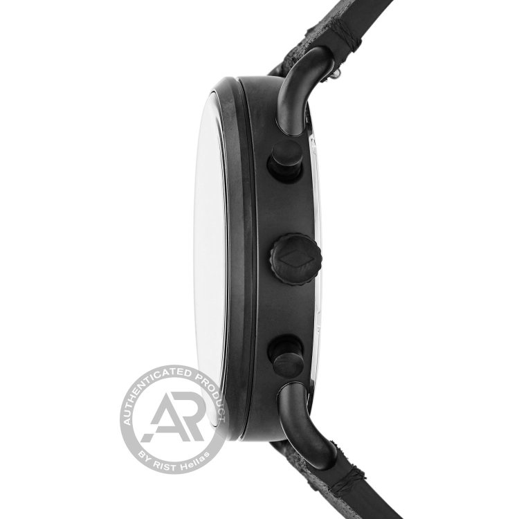 FOSSIL The Commuter Chrono Black Leather Strap