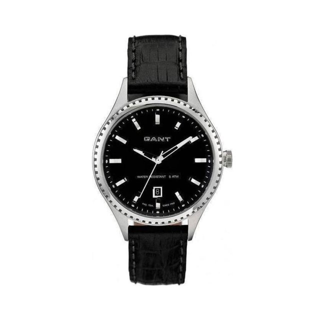 GANT Cape May Black Leather Strap