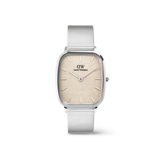 DANIEL WELLINGTON Marlon Wire Linen Silver Stainless Steel Bracelet