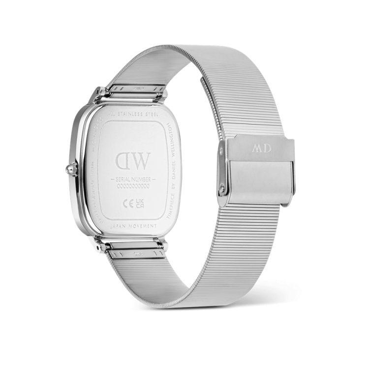 DANIEL WELLINGTON Marlon Wire Linen Silver Stainless Steel Bracelet