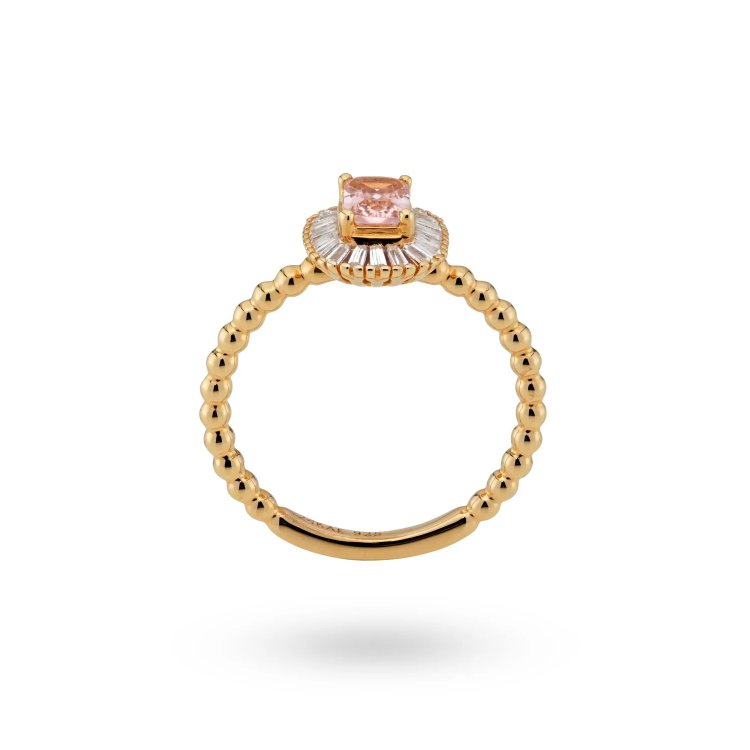 24KAE Ring with Colored Stones