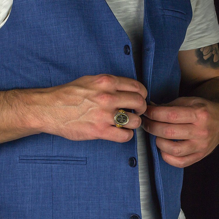 DIMITRIOS EXCLUSIVE Sterling Silver Ring with Double-Headed Eagle