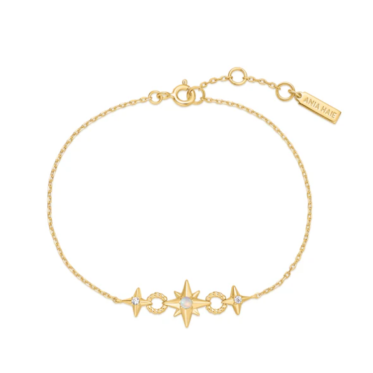 ANIA HAIE Gold Linked Star Bracelet