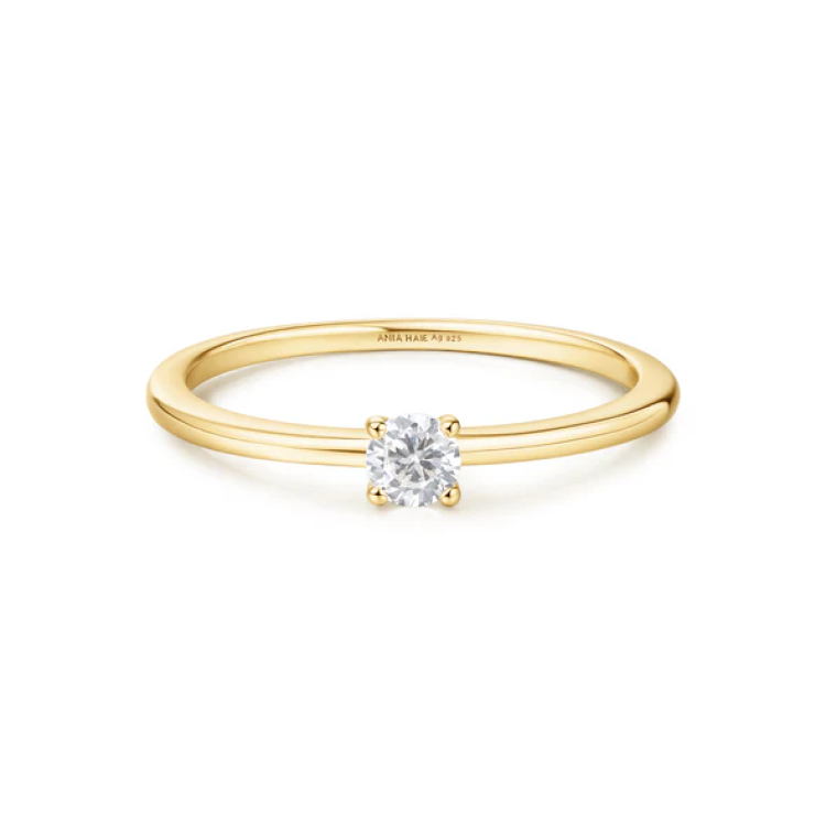 ANIA HAIE Gold Classic Slim Stacking Ring