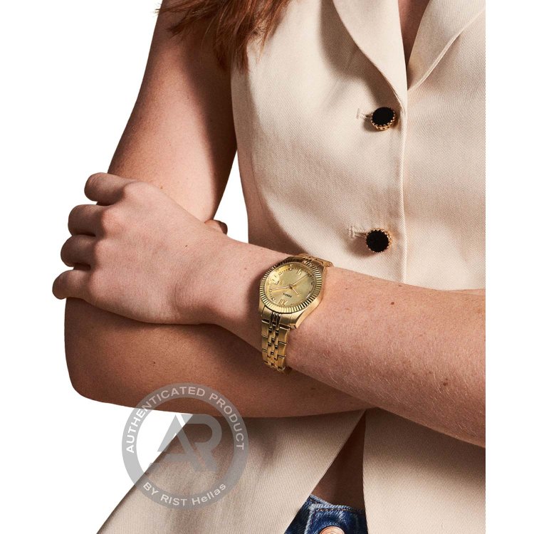 FOSSIL Scarlette Three Hand Gold Stainless Steel Bracelet