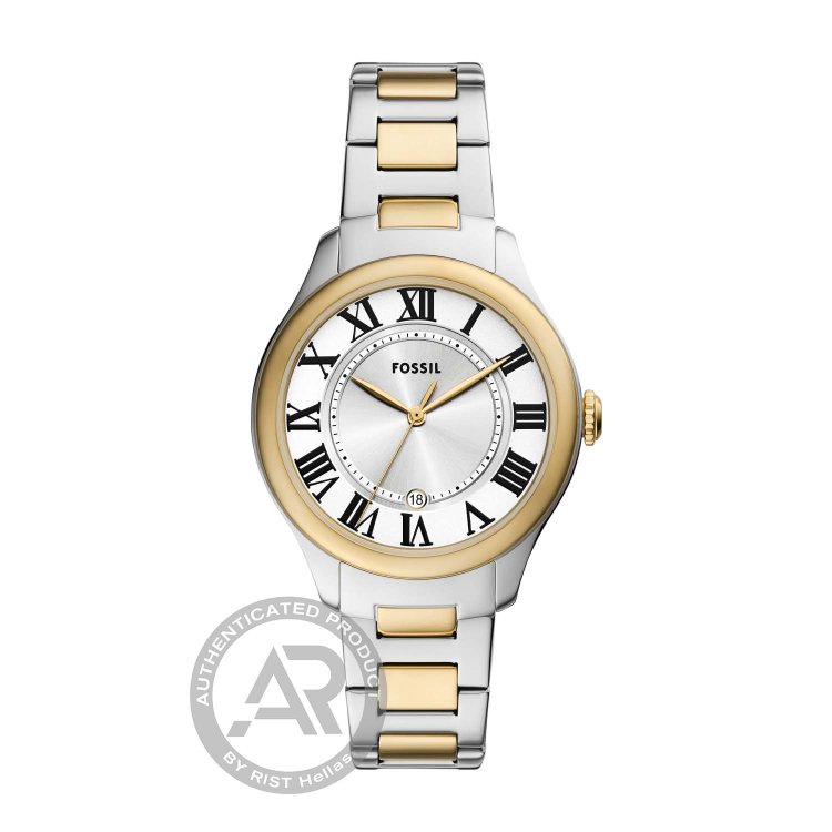 FOSSIL Gilmore Three Hand Date Τwo Tone Stainless Steel Bracelet